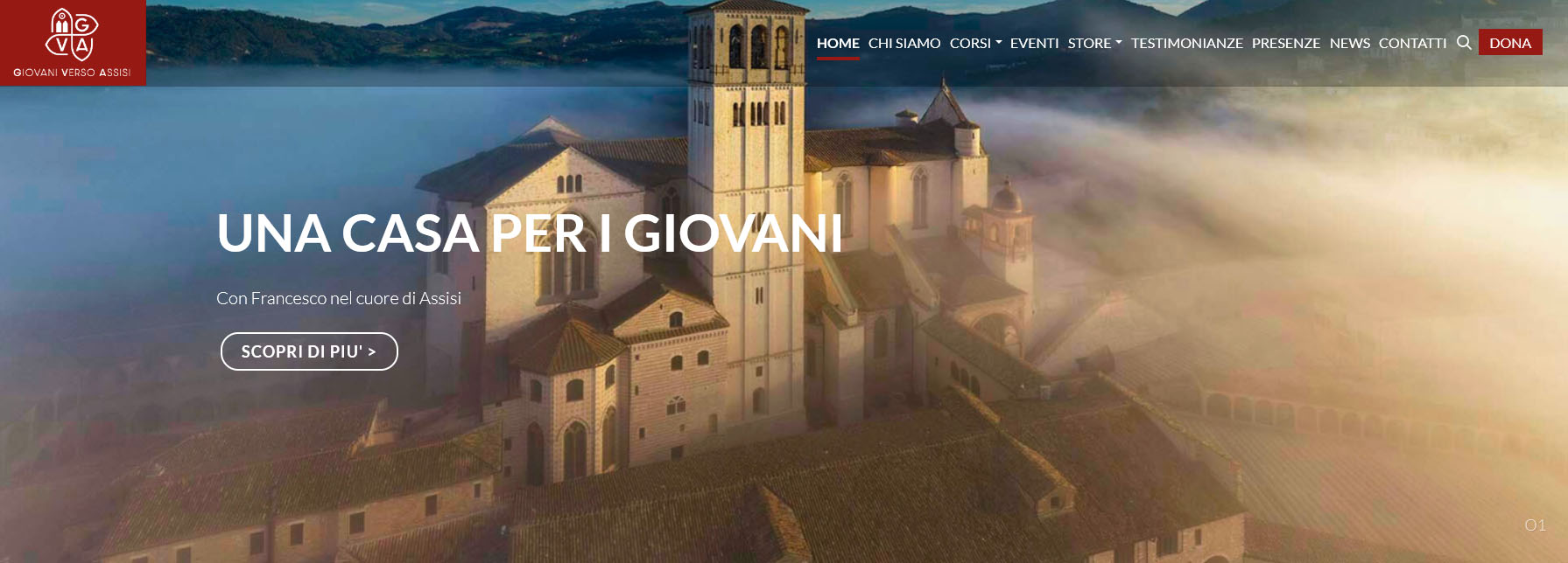 Sito web Giovani verso Assisi 